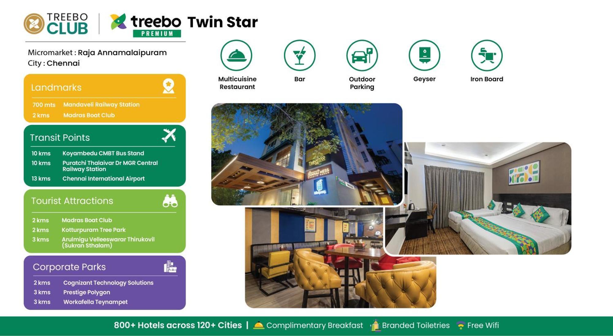 Treebo Premium Twin Star Hotel เชนไน ภายนอก รูปภาพ